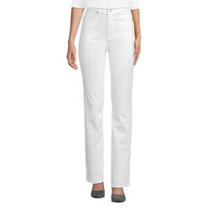 Land's End women's white jeans